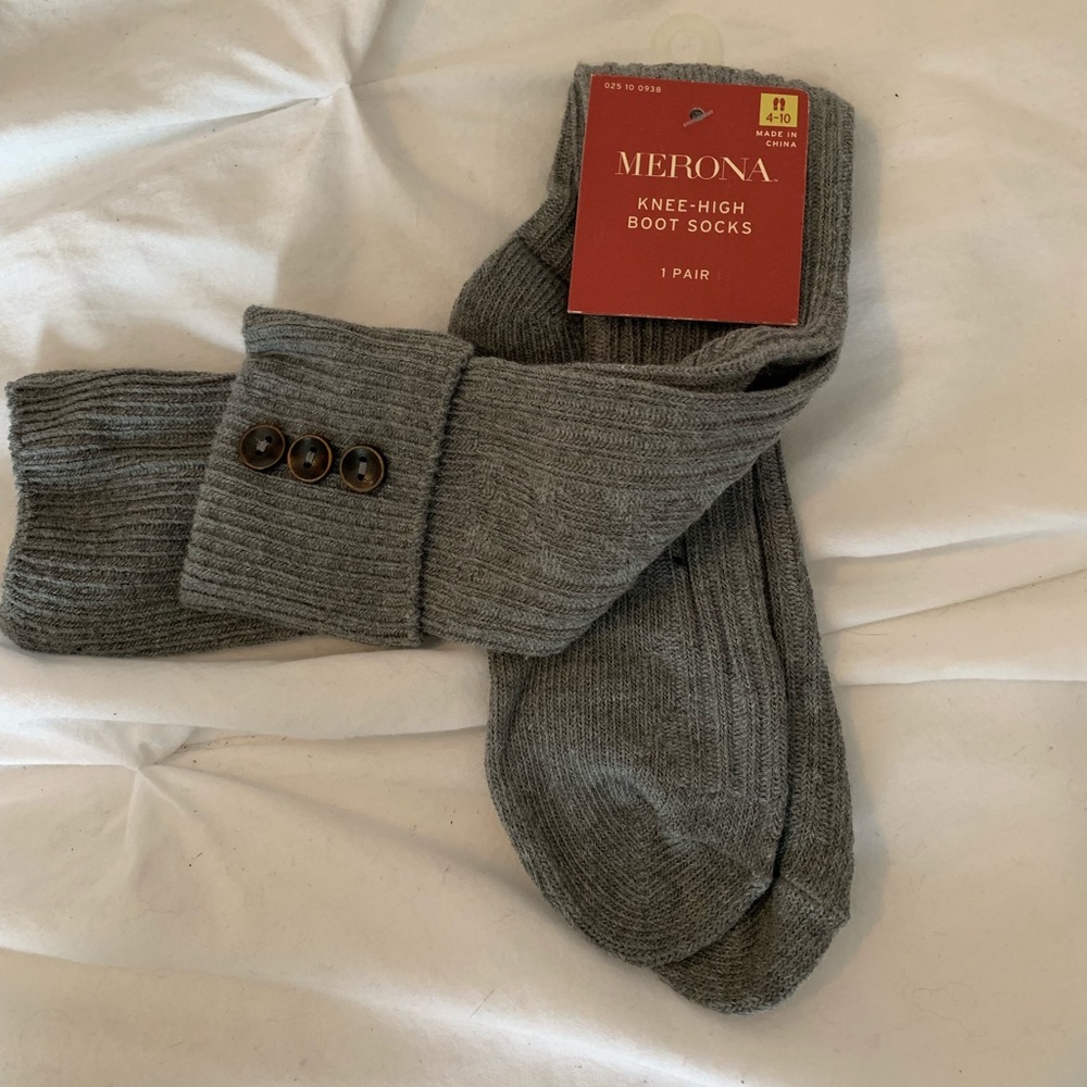 knee high boot socks never worn